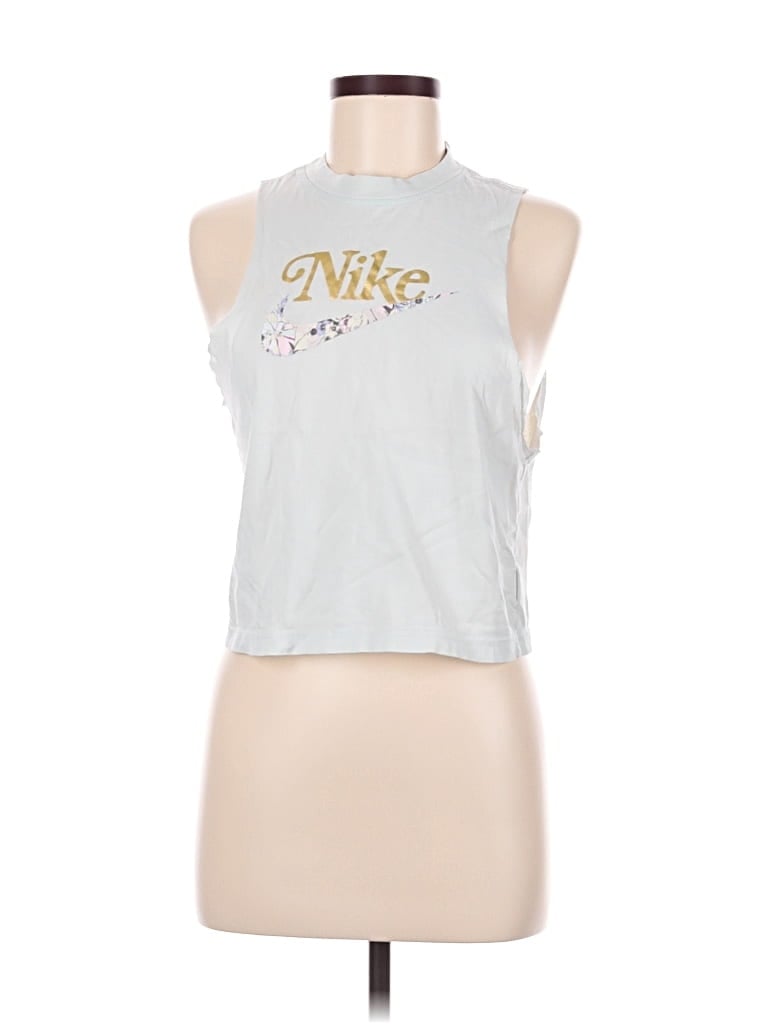 Pre-owned Nike Sleeveless T-shirt In Green