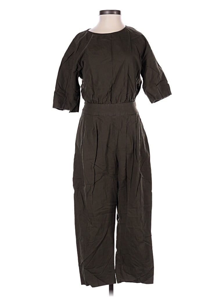 Pre-owned Zara Basic Jumpsuit In Brown