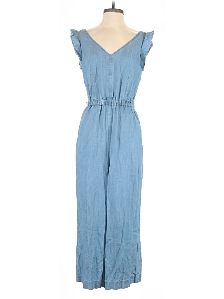 Pre-owned Ann Taylor Loft Jumpsuit In Blue