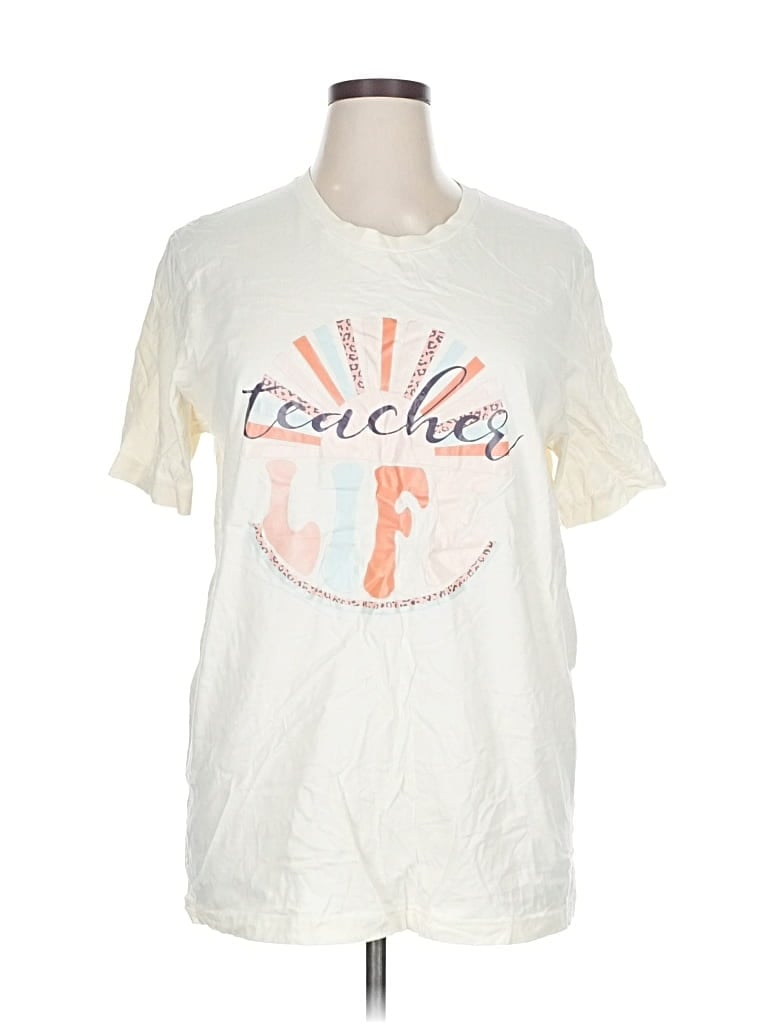 UNBRANDED Pre-owned Short Sleeve T-shirt In White