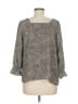 Bobeau 100% Polyester Gray 3/4 Sleeve Blouse Size M - photo 2