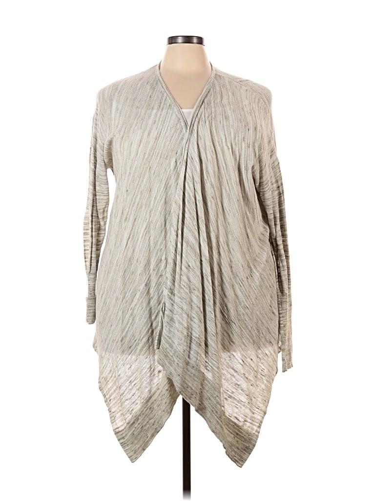 Pre-owned Lane Bryant Cardigan Sweater In White