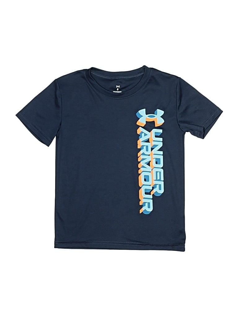 Click to view more detailed imagery on our partner's website Pre-owned Under Armour Kids' Short Sleeve T-shirt In Blue