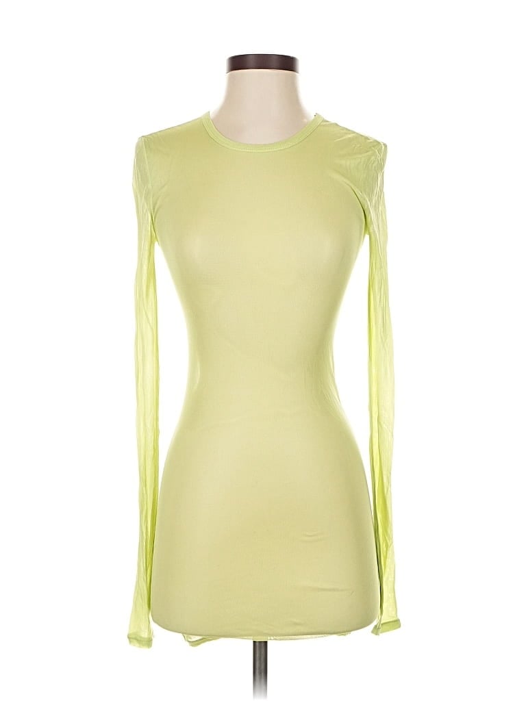 GRLFRND Pre-owned Long Sleeve Top Green Boatneck Tops