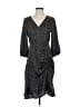 Sam Edelman 100% Polyester Print Black Cocktail Dress Size 4 - photo 1
