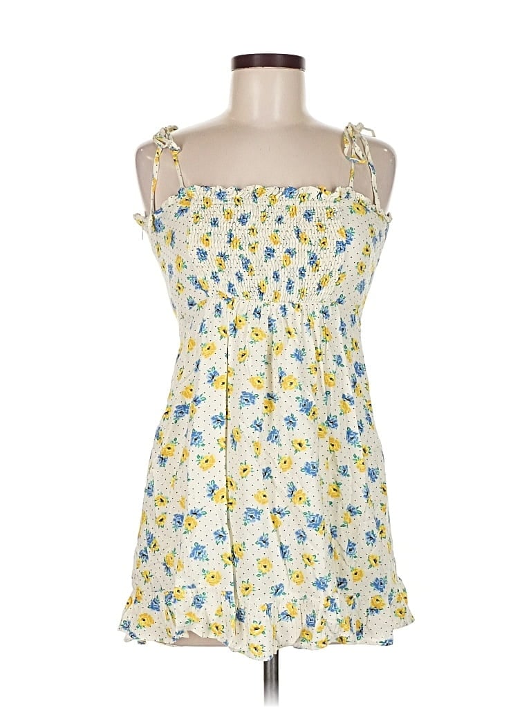 Pre-owned Lost + Wander Casual Dress In Yellow