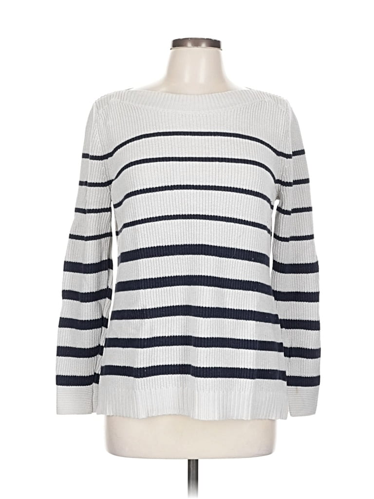 Click to view more detailed imagery on our partner's website Pre-owned Talbots Pullover Sweater In Silver