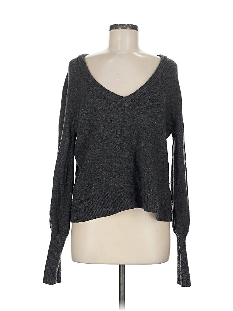 Pre-owned Madewell Pullover Sweater In Gray