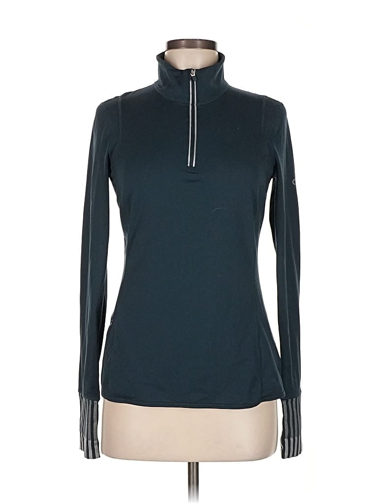 Pre-owned Gap Fit Long Sleeve T-shirt In Blue