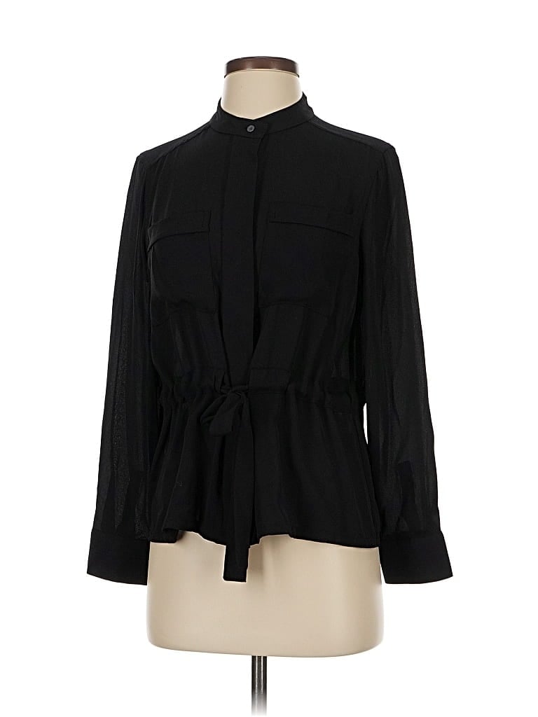 BANANA REPUBLIC Pre-owned Long Sleeve Blouse In Black