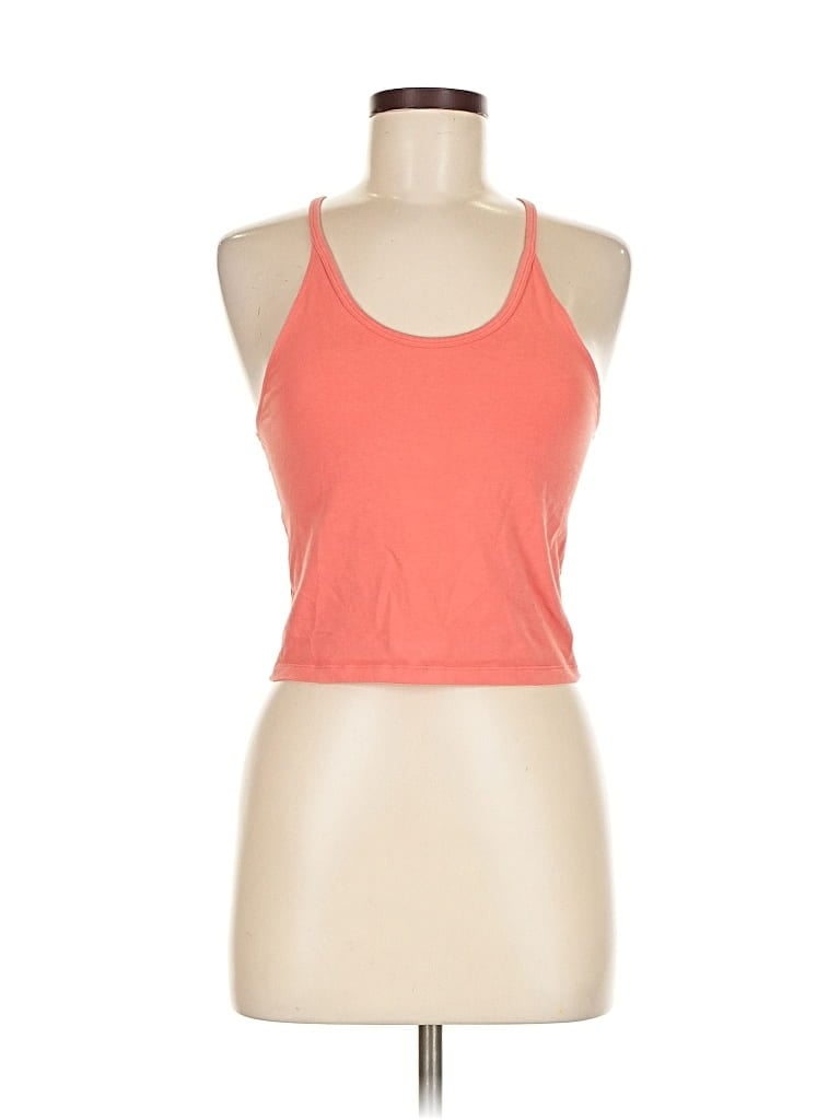 Click to view more detailed imagery on our partner's website Pre-owned American Eagle Outfitters Tank Top Orange Halter Neckline Tops