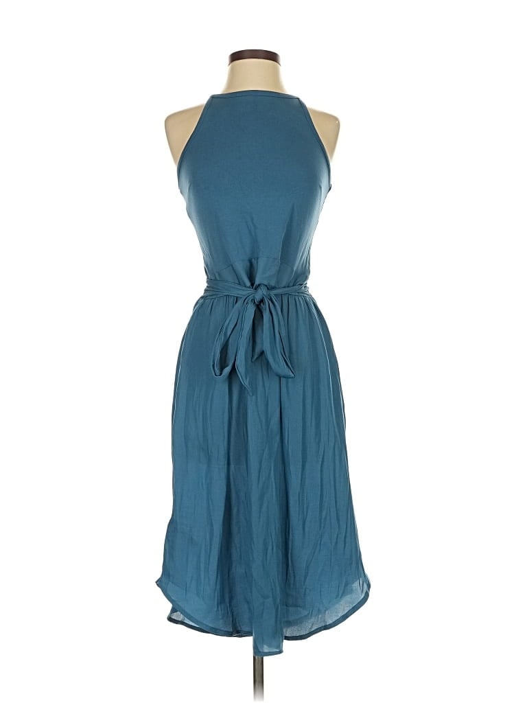 Pre-owned Ann Taylor Loft Casual Dress In Blue