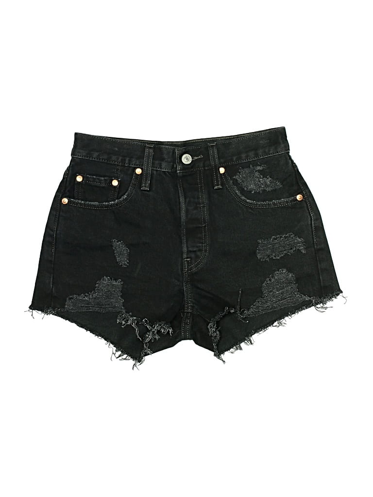 Pre-owned Levi's Denim Shorts In Black