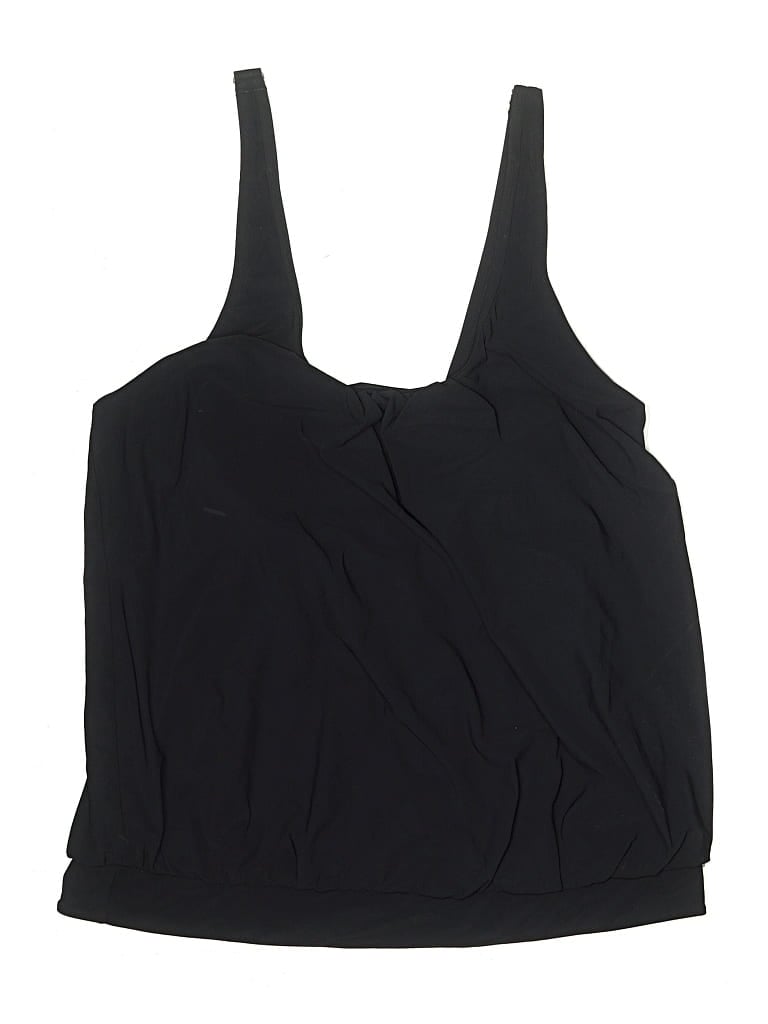 Pre-owned L.l.bean Swimsuit Top Black Swimwear