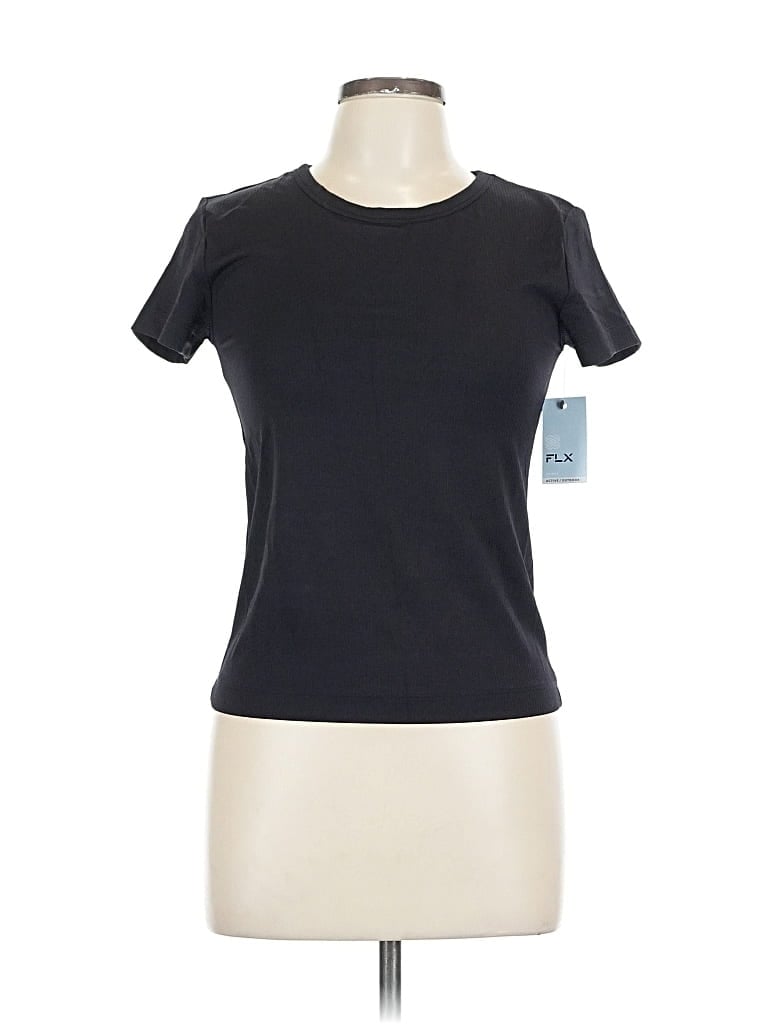 Pre-owned Flx Short Sleeve T-shirt In Black