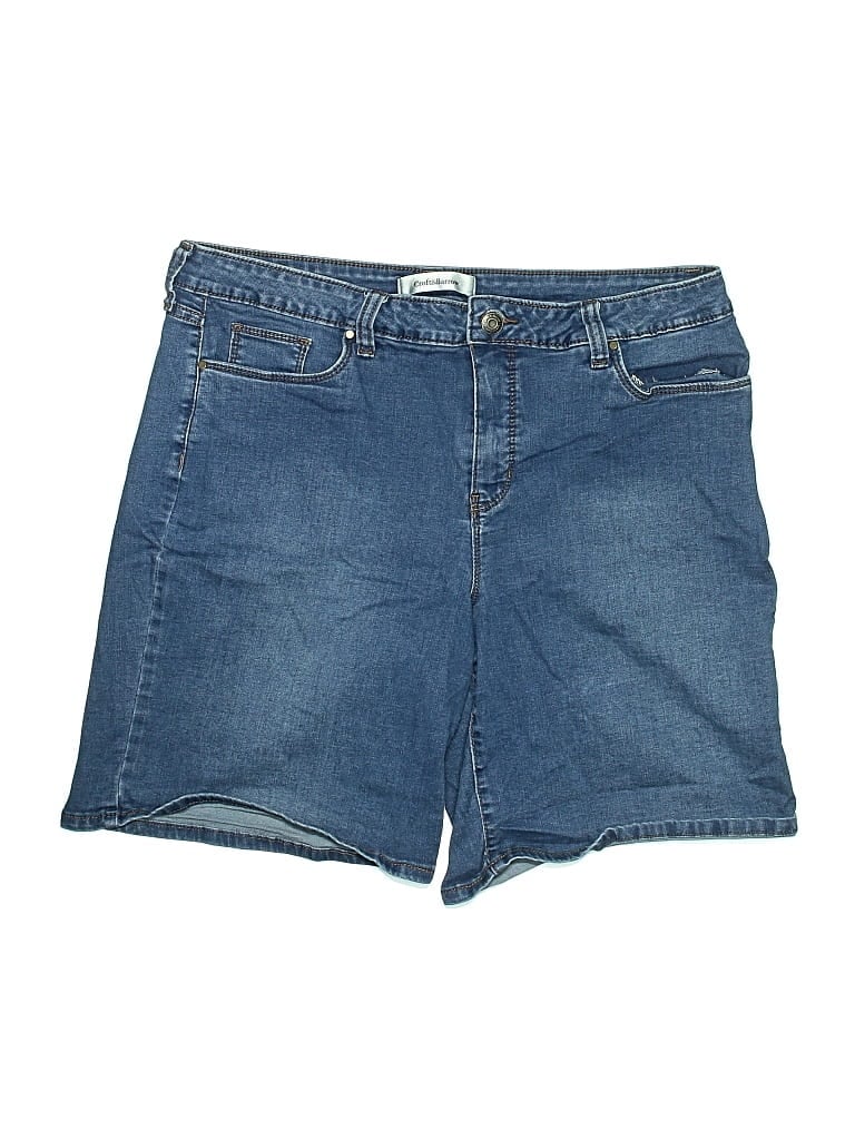 Pre-owned Croft & Barrow Denim Shorts In Blue