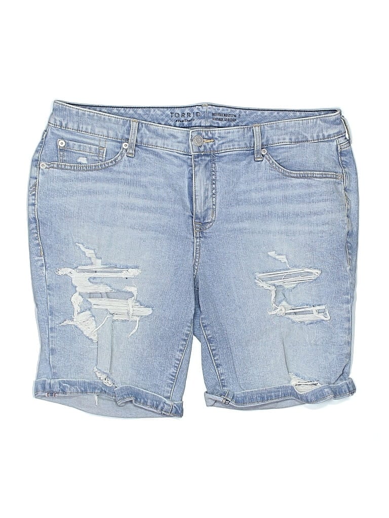 Pre-owned Torrid Denim Shorts In Blue