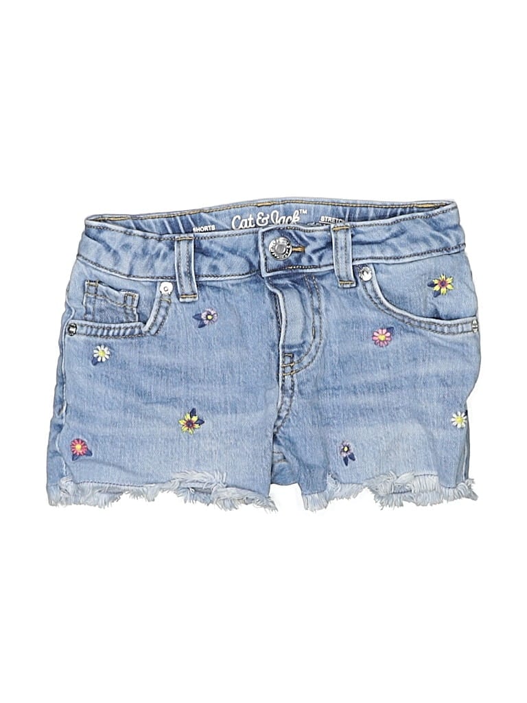Pre-owned Cat & Jack Kids' Denim Shorts In Blue
