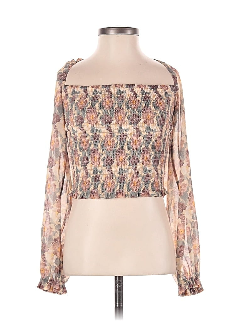 WILFRED Pre-owned Long Sleeve Blouse In Brown