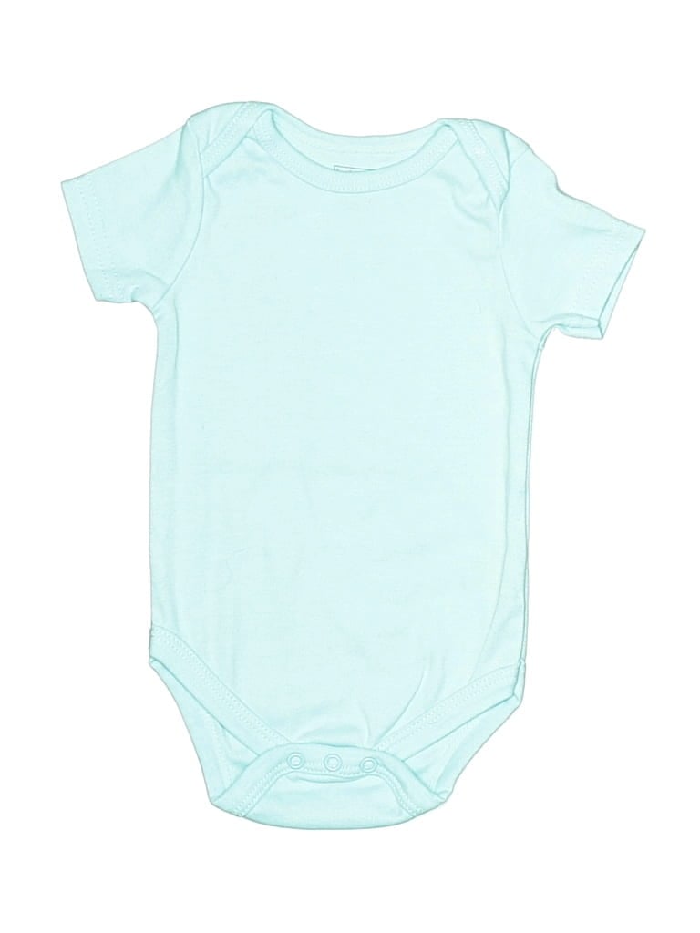 Pre-owned Baby Gear Babies' Short Sleeve Onesie In Blue