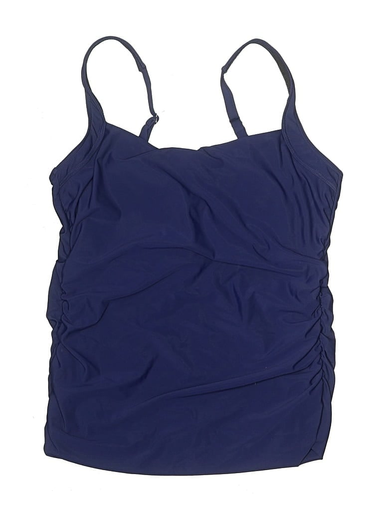 Pre-owned Talbots Swimsuit Top Blue Swimwear