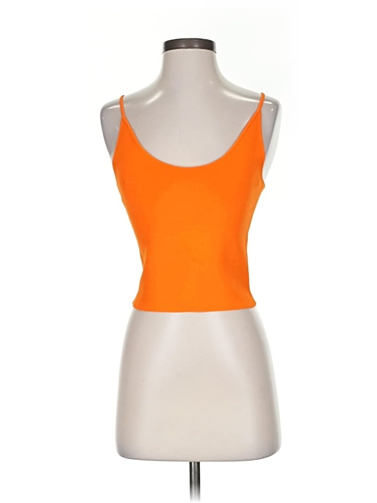 Pre-owned A.l.c Tank Top Orange Strapless Neckline Tops