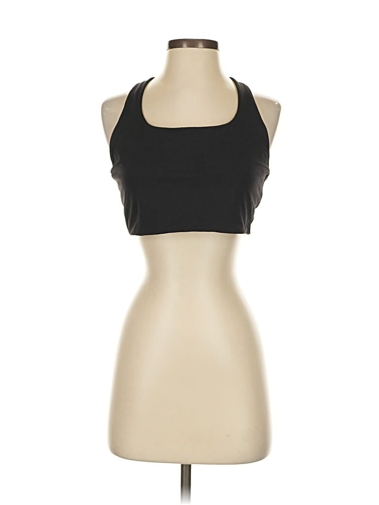 Pre-owned Lululemon Athletica Tank Top Black Halter Neckline Tops