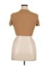 Shein 100% Cotton Tan Short Sleeve Top Size XL - photo 2