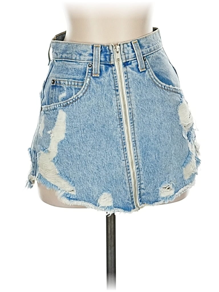 Pre-owned Carmar Denim Skirt In Blue