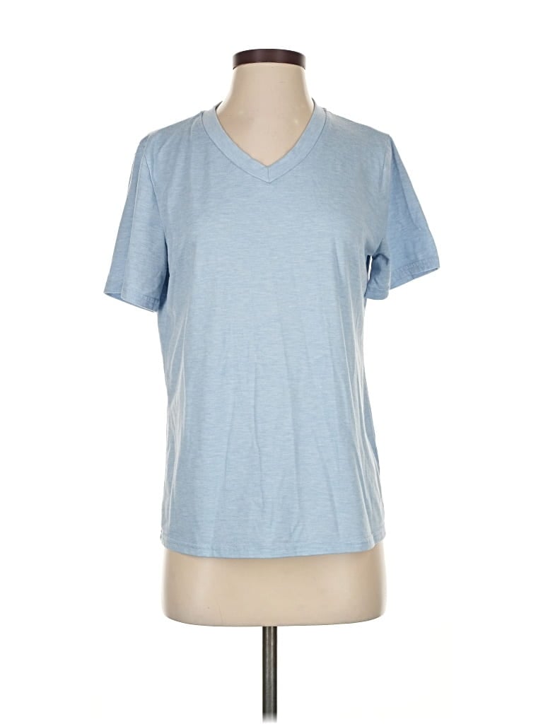 Pre-owned Unbranded Short Sleeve T-shirt In Blue