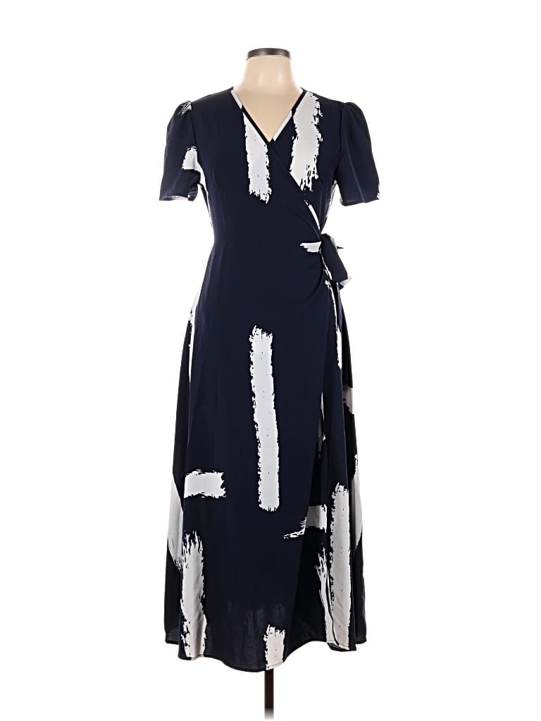 Pre-owned Shein Casual Dress In Blue