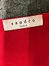 Sandro 100% Polyester Red Cocktail Dress Size Lg (3) - photo 6