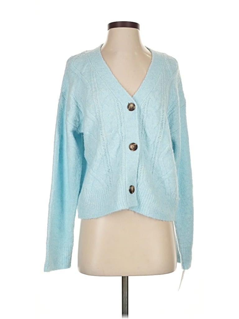 Pre-owned Auden Cardigan Sweater In Blue