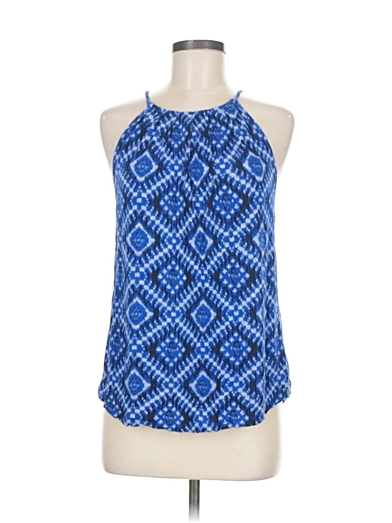 Pre-owned Lucky Brand Sleeveless Blouse In Blue