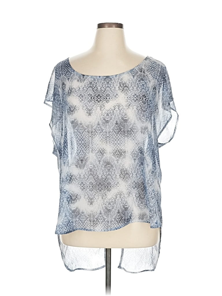 Pre-owned Torrid Short Sleeve Blouse In Blue