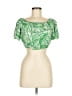 Assorted Brands 100% Viscose Green Short Sleeve Top Size M - photo 1