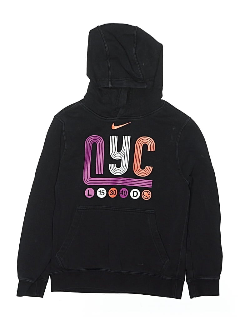 Click to view more detailed imagery on our partner's website Pre-owned Nike Kids' Pullover Hoodie In Black