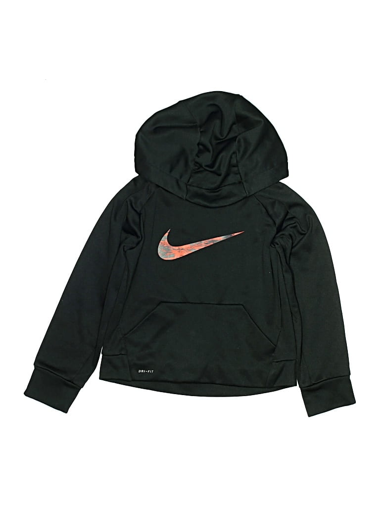 Pre-owned Nike Kids' Pullover Hoodie In Black