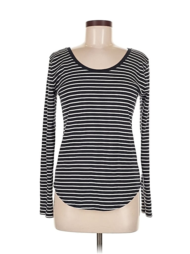 Pre-owned Ann Taylor Loft Long Sleeve T-shirt In Black