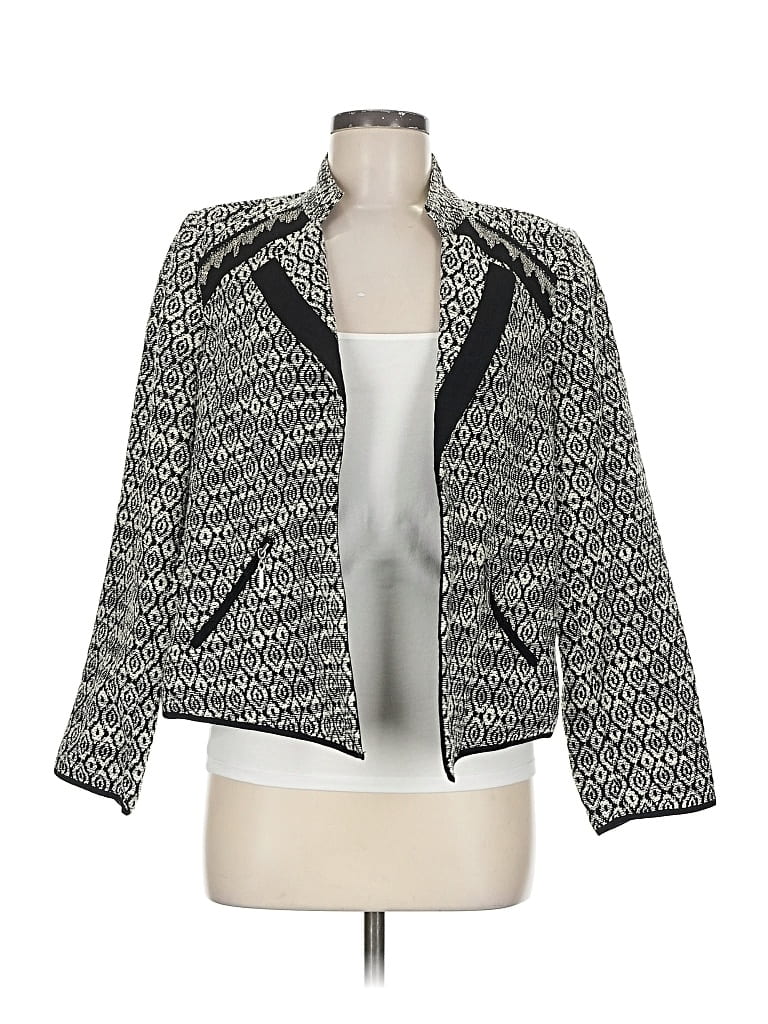 Pre-owned Chico's Blazer Jacket In Gray