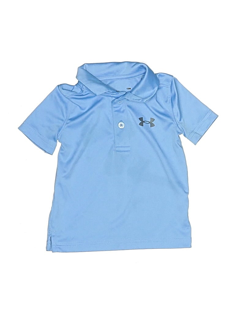 Pre-owned Under Armour Babies' Short Sleeve Polo Shirt In Blue