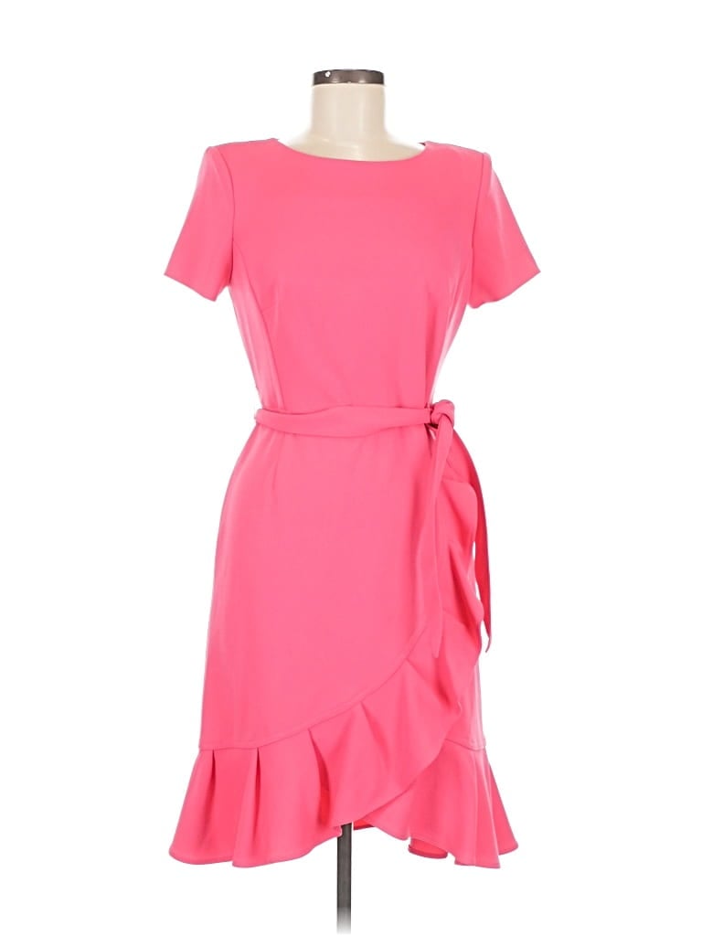 Pre-owned Andrew Marc Cocktail Dress In Pink