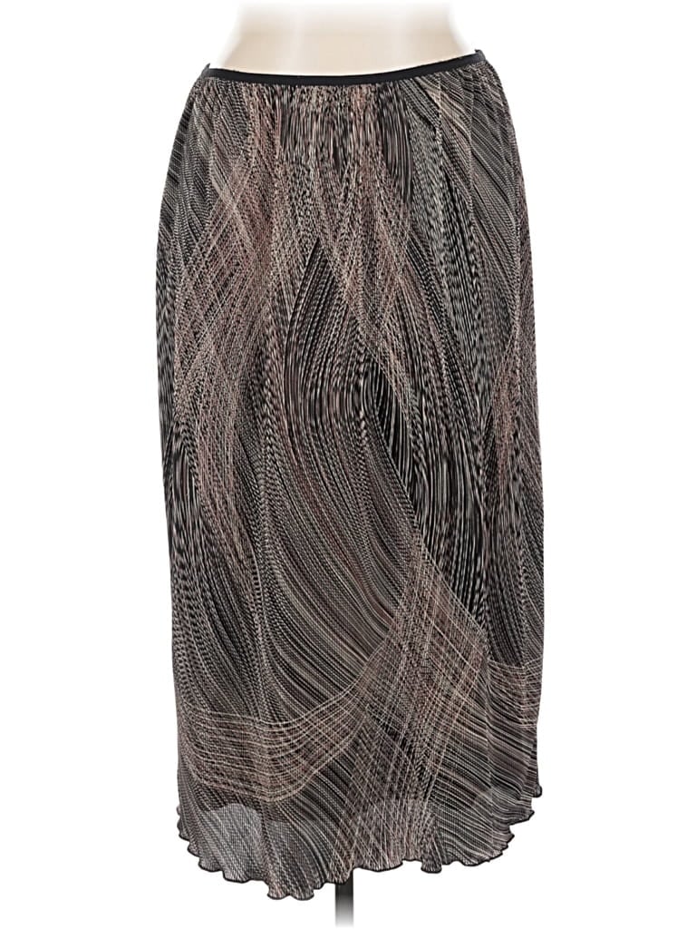 Pre-owned August Max Woman Casual Skirt In Gray