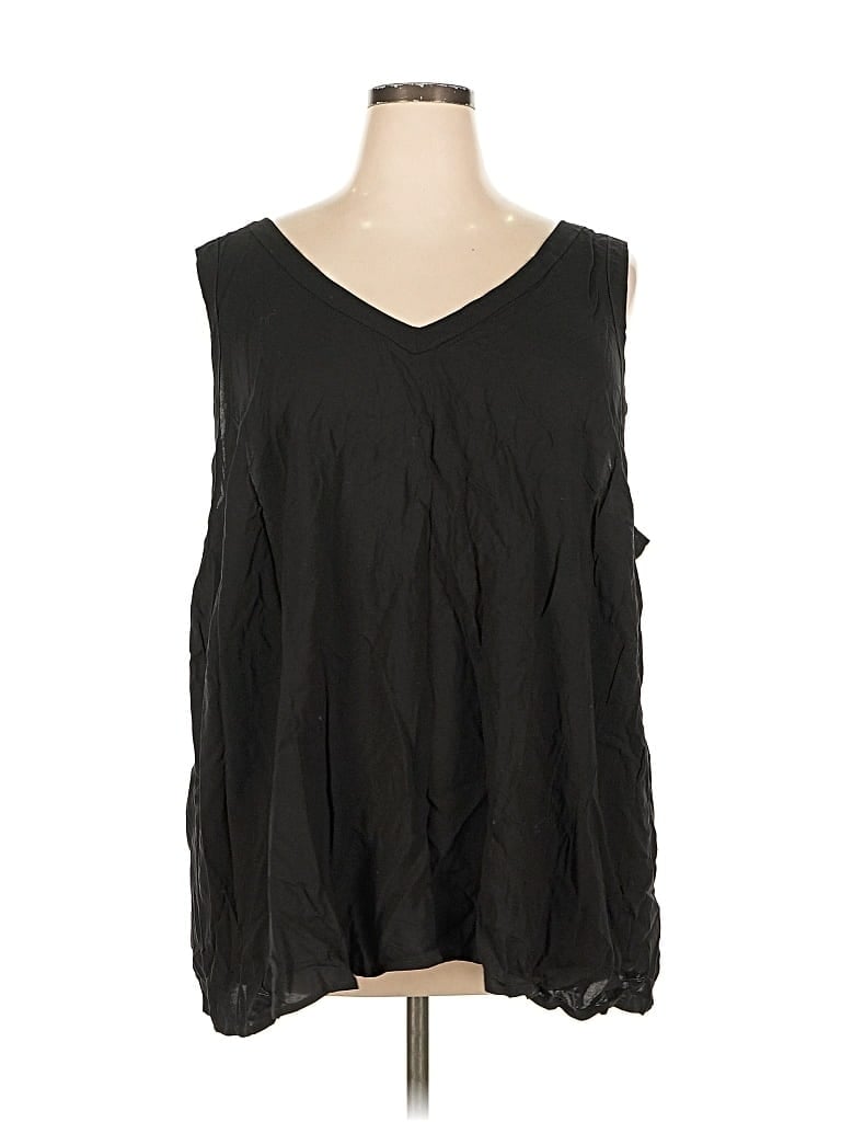 Pre-owned Torrid Sleeveless Blouse In Black
