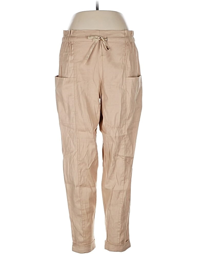 Pre-owned Hudson Linen Pants In Brown