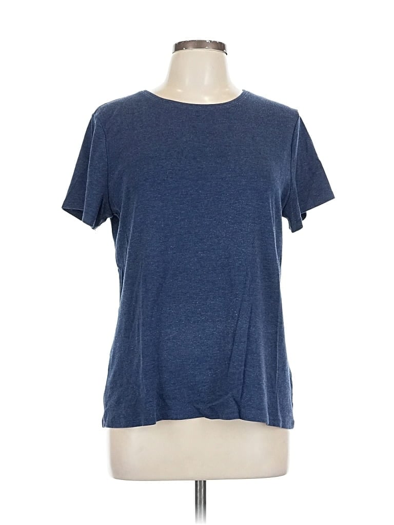 Pre-owned Croft & Barrow Short Sleeve T-shirt In Blue