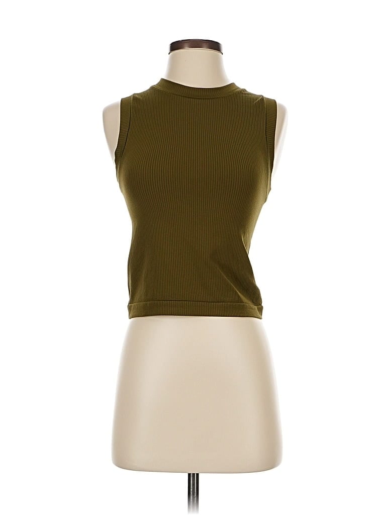 Pre-owned Unbranded Sleeveless T-shirt In Green