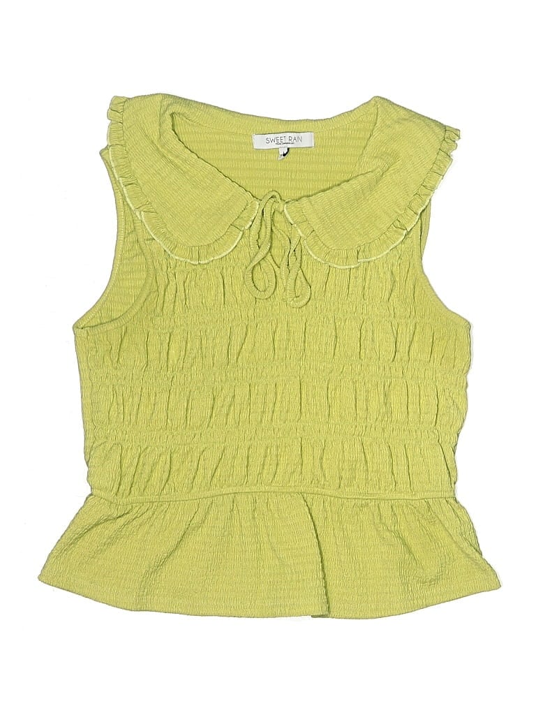 Pre-owned Assorted Brands Kids' Sleeveless Blouse In Green