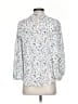 Joie 100% Viscose Silver 3/4 Sleeve Blouse Size XS - photo 2