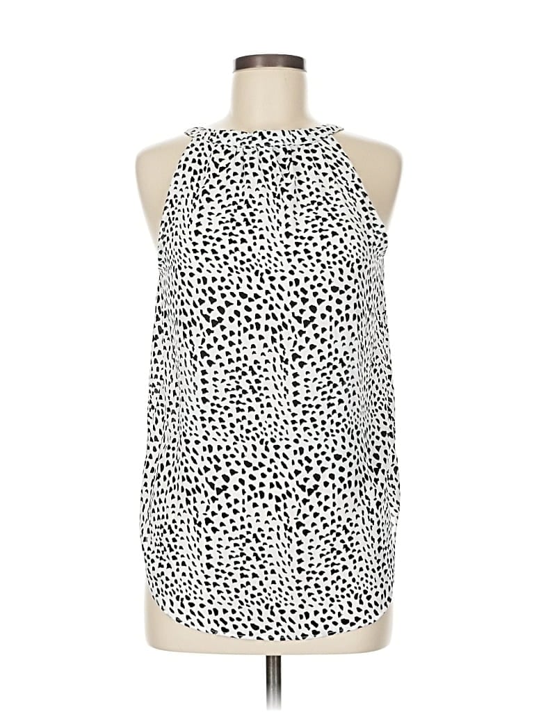 ROSE + OLIVE Pre-owned Sleeveless Blouse In White